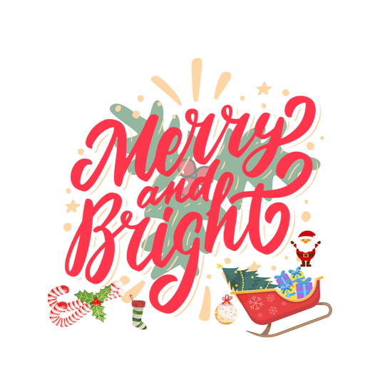 Merry and Bright Digital Product - JennyCool