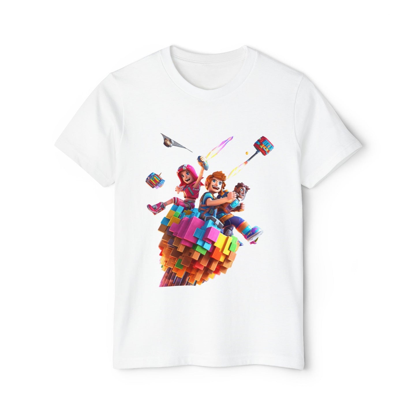Minecraft Design Youth Short Sleeve Holiday Outfit Set - JennyCool