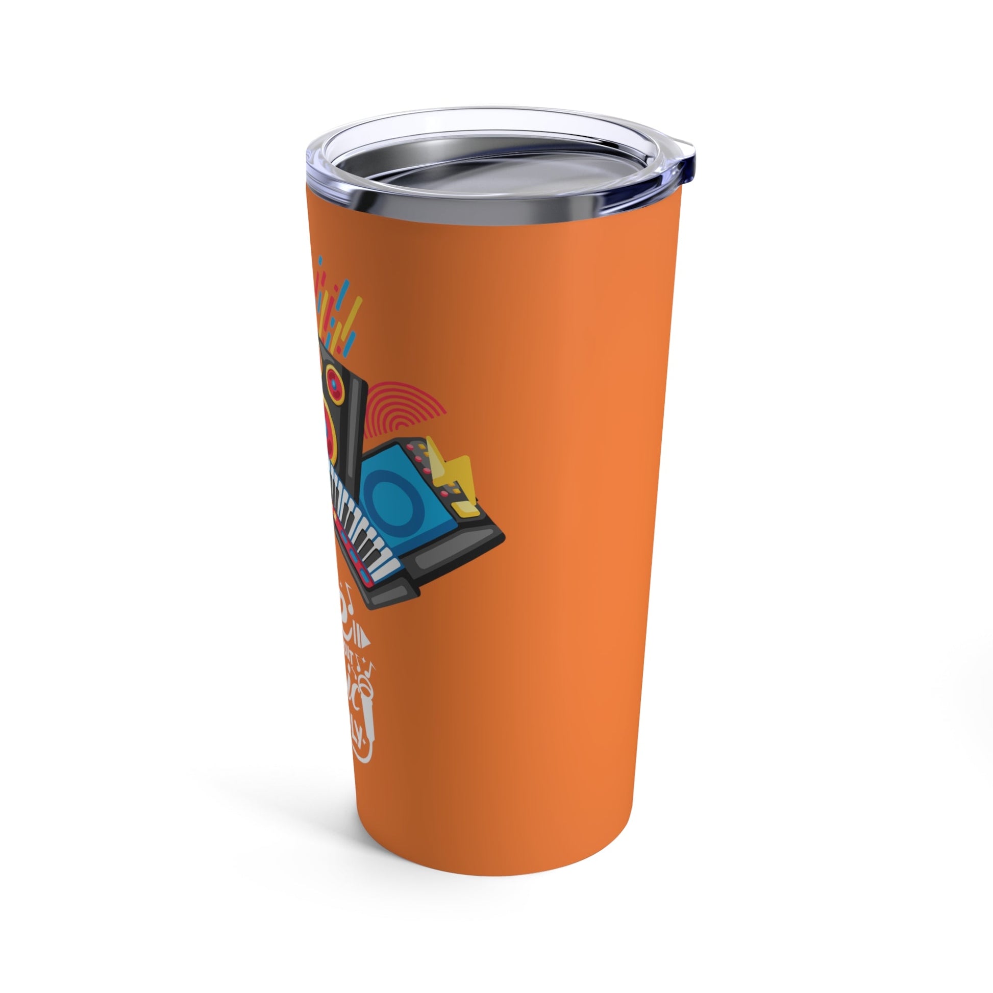 Orange Tumbler for Music Lovers 20oz - JennyCool