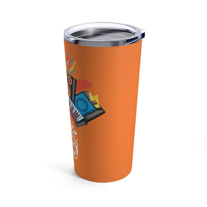 Orange Tumbler for Music Lovers 20oz - JennyCool