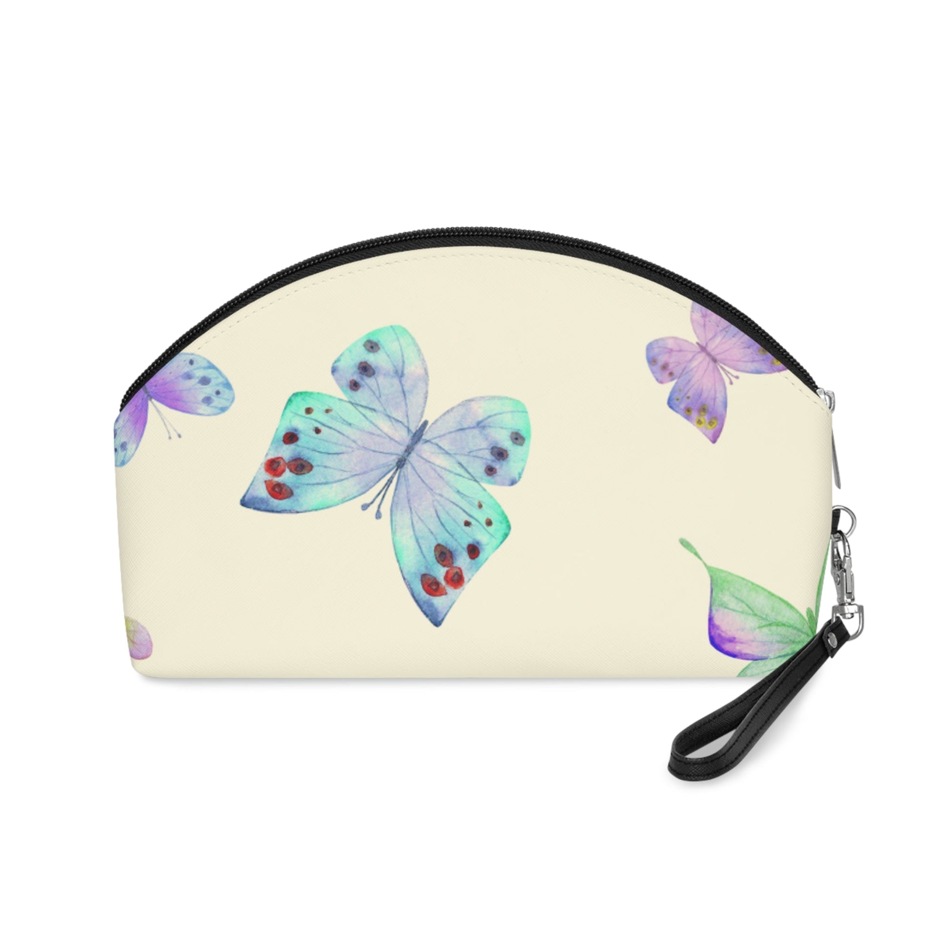 Pastel Butterfly Makeup Bag – Watercolor Butterfly Cosmetic Pouch - JennyCool