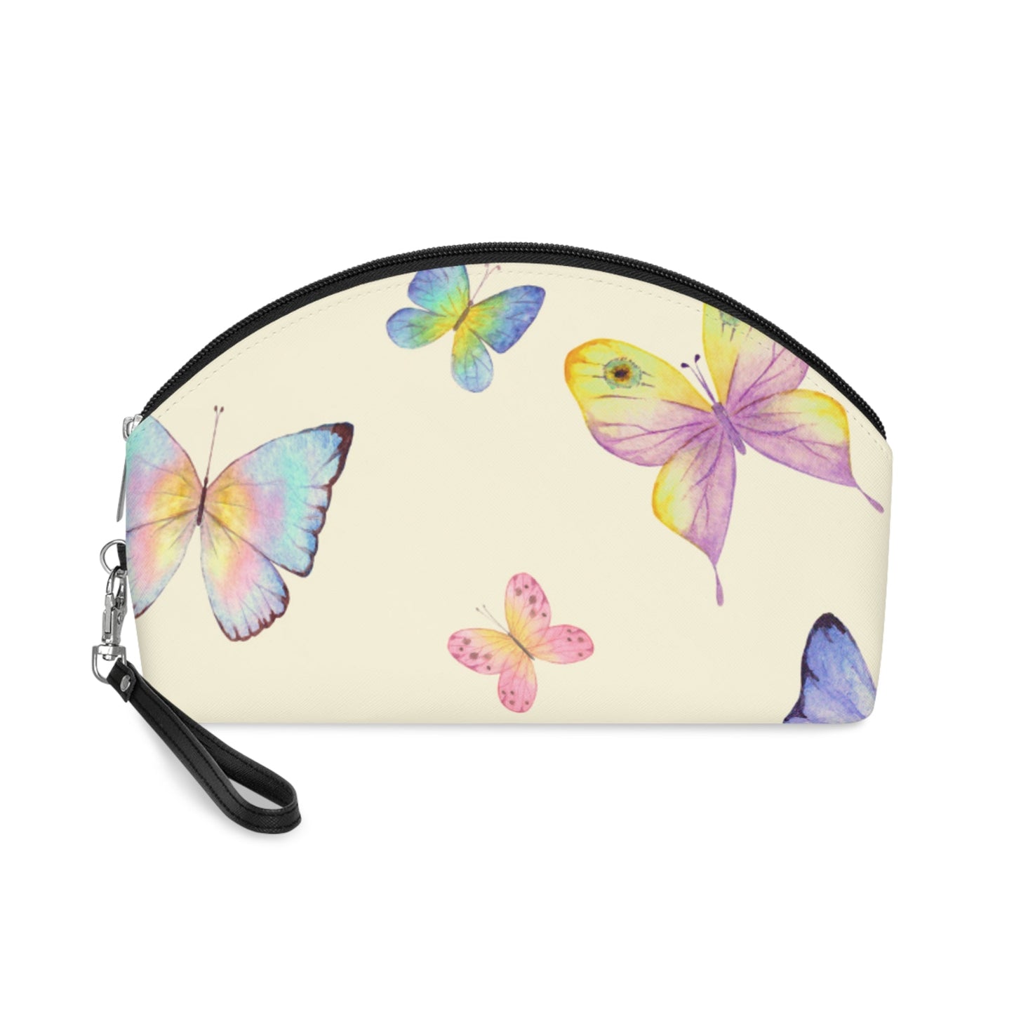 Pastel Butterfly Makeup Bag – Watercolor Butterfly Cosmetic Pouch - JennyCool