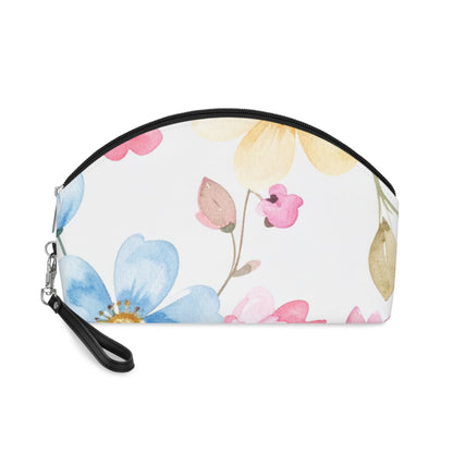 Pastel Floral Makeup Bag – Watercolor Flower Cosmetic Pouch - JennyCool