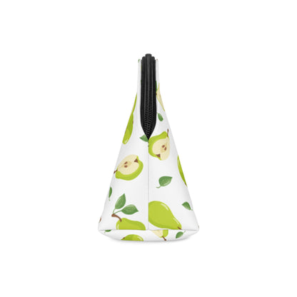Pear Pattern Makeup Bag – Cute Green Pear Cosmetic Pouch with Wrist Strap | Fruit Travel Beauty Organizer | Mother’s Day Gift - JennyCool