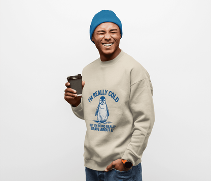 Penguin "I'm Really Cold" Sweatshirt – Gildan 18000 Unisex Heavy Blend Crewneck - JennyCool