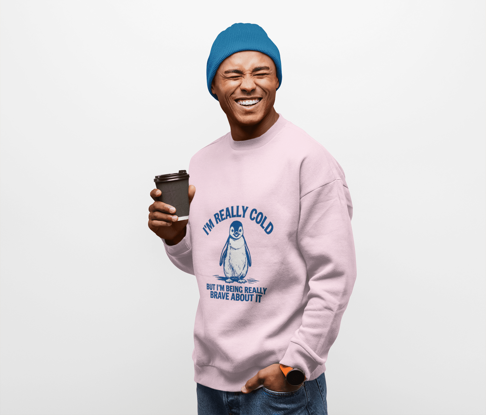 Penguin "I'm Really Cold" Sweatshirt – Gildan 18000 Unisex Heavy Blend Crewneck - JennyCool