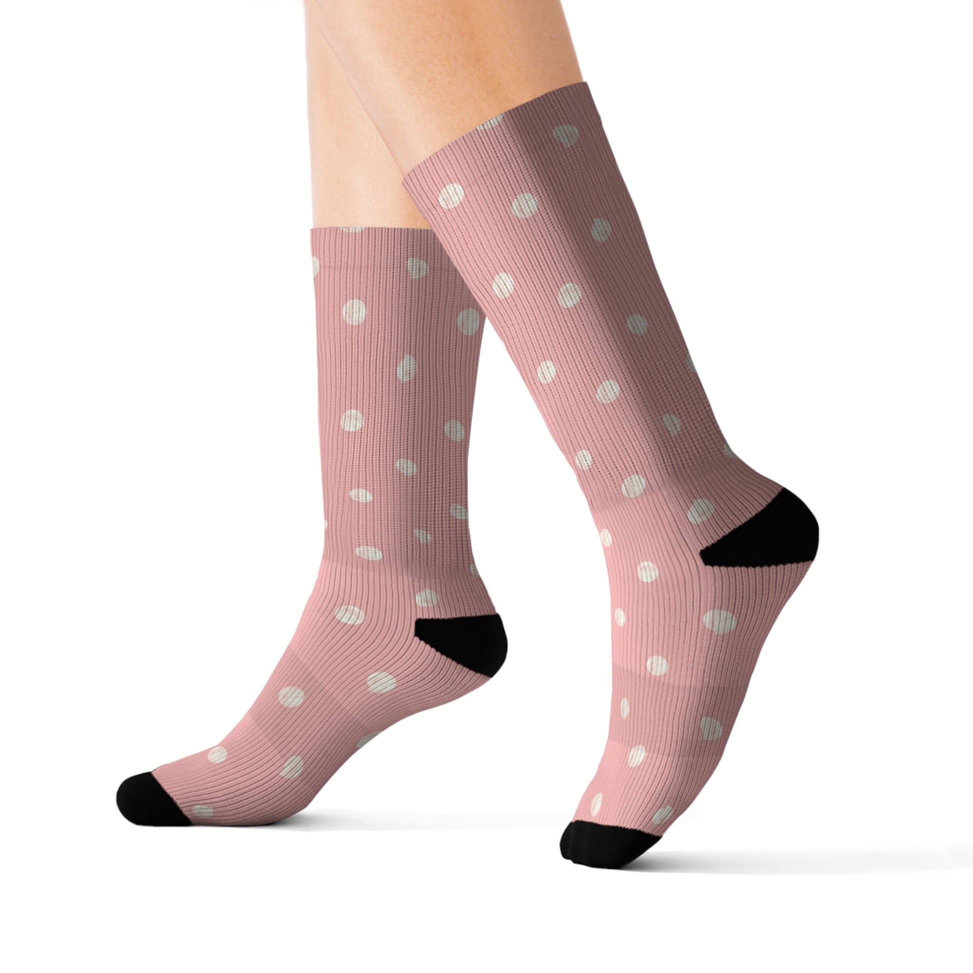 Pink Spot Socks - Sublimation - JennyCool