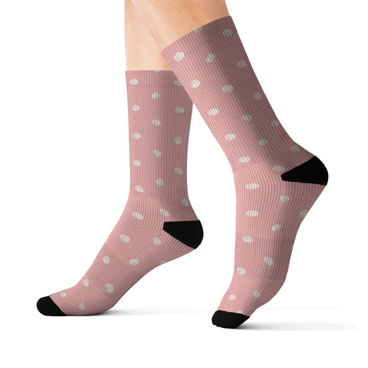 Pink Spot Socks - Sublimation - JennyCool
