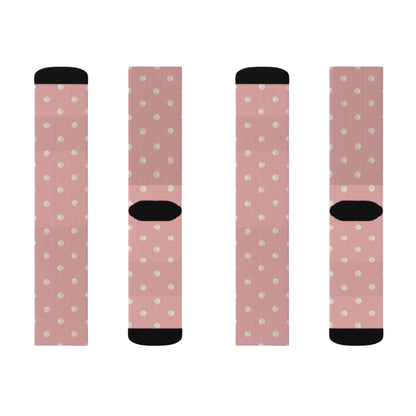 Pink Spot Socks - Sublimation - JennyCool