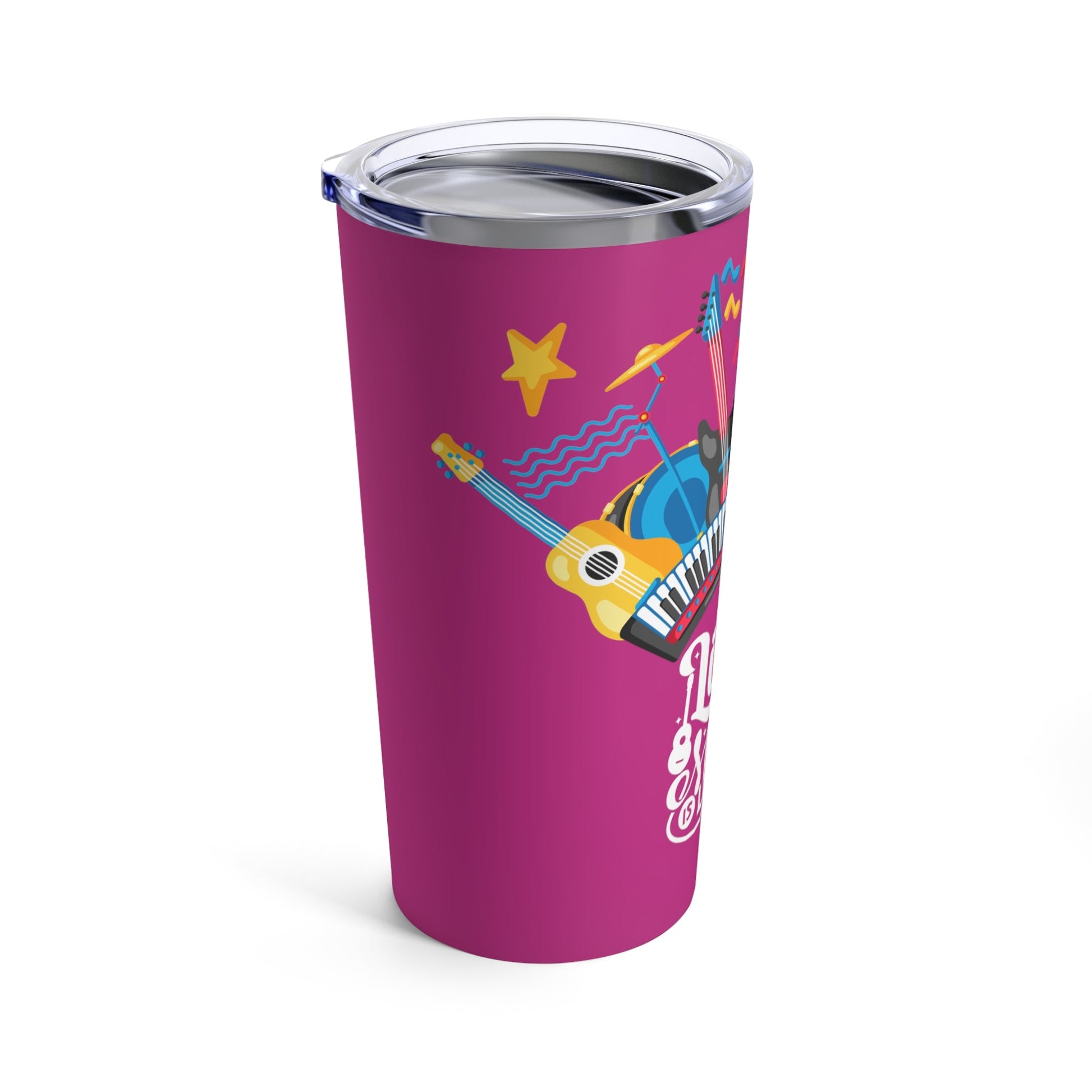 Pink Tumbler for Music Lovers 20oz - JennyCool
