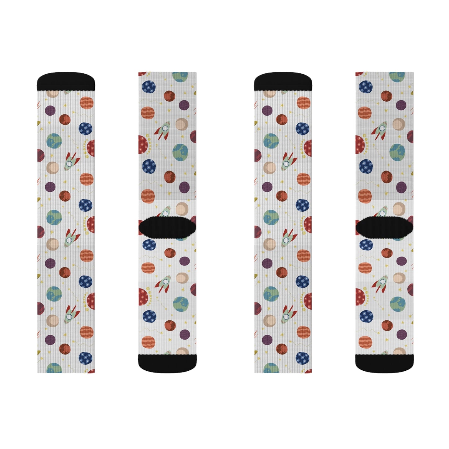Planet pattern Socks - Sublimation - JennyCool