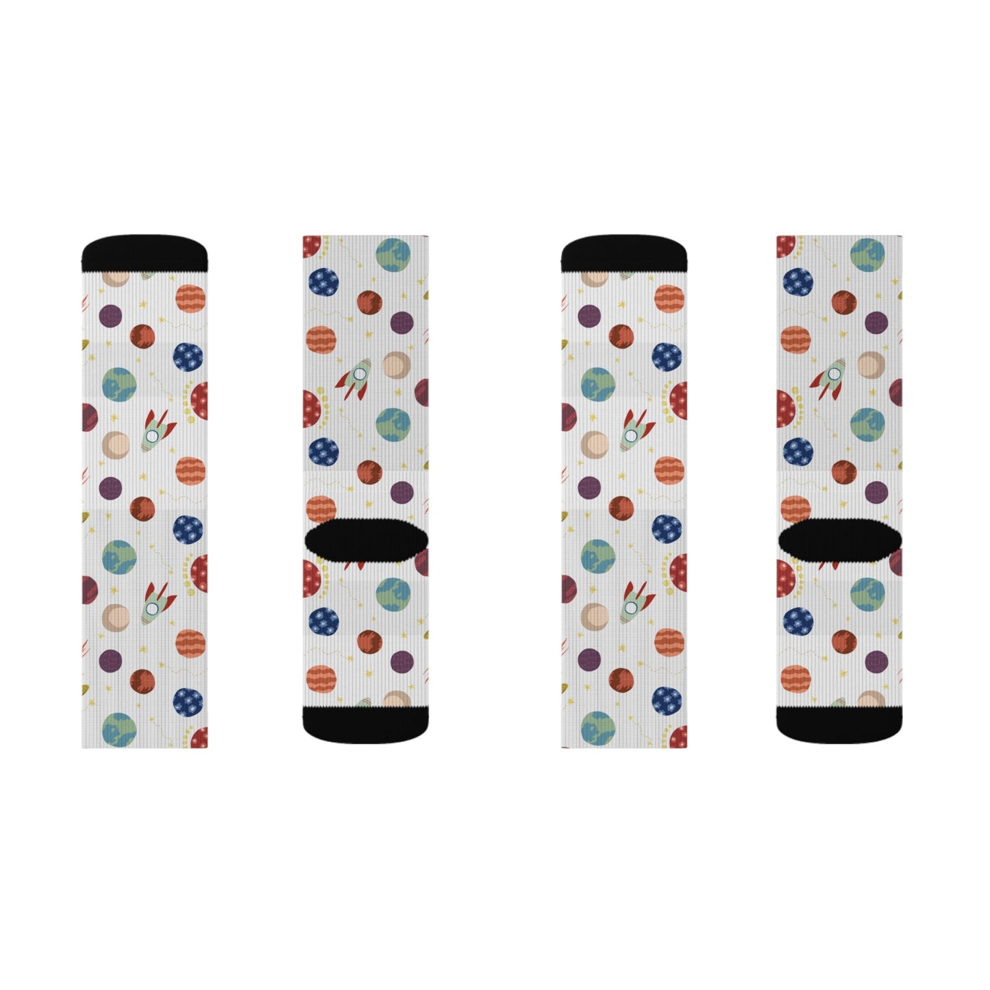 Planet pattern Socks - Sublimation - JennyCool