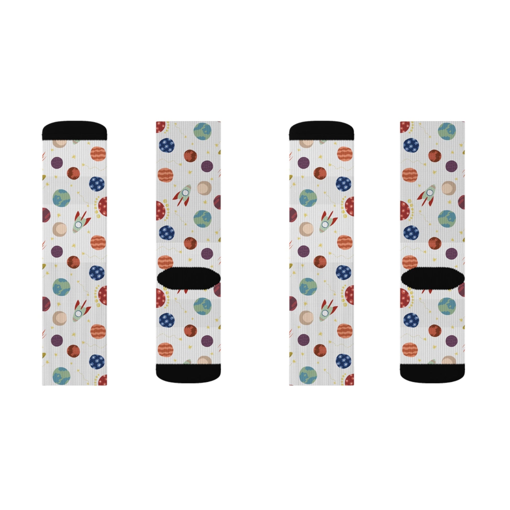 Planet pattern Socks - Sublimation - JennyCool