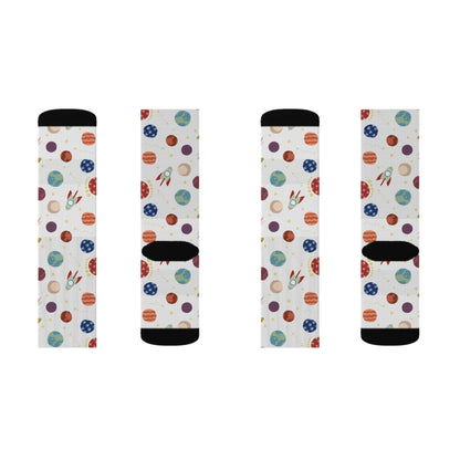 Planet pattern Socks - Sublimation - JennyCool