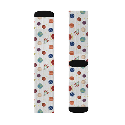 Planet pattern Socks - Sublimation - JennyCool
