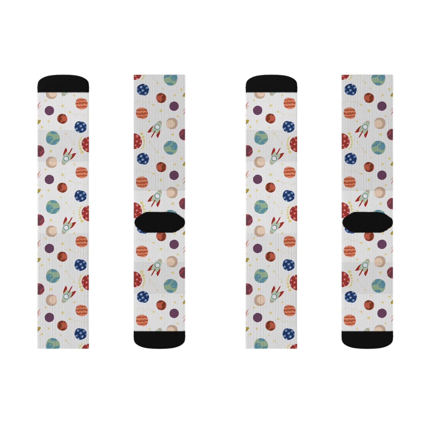 Planet pattern Socks - Sublimation - JennyCool