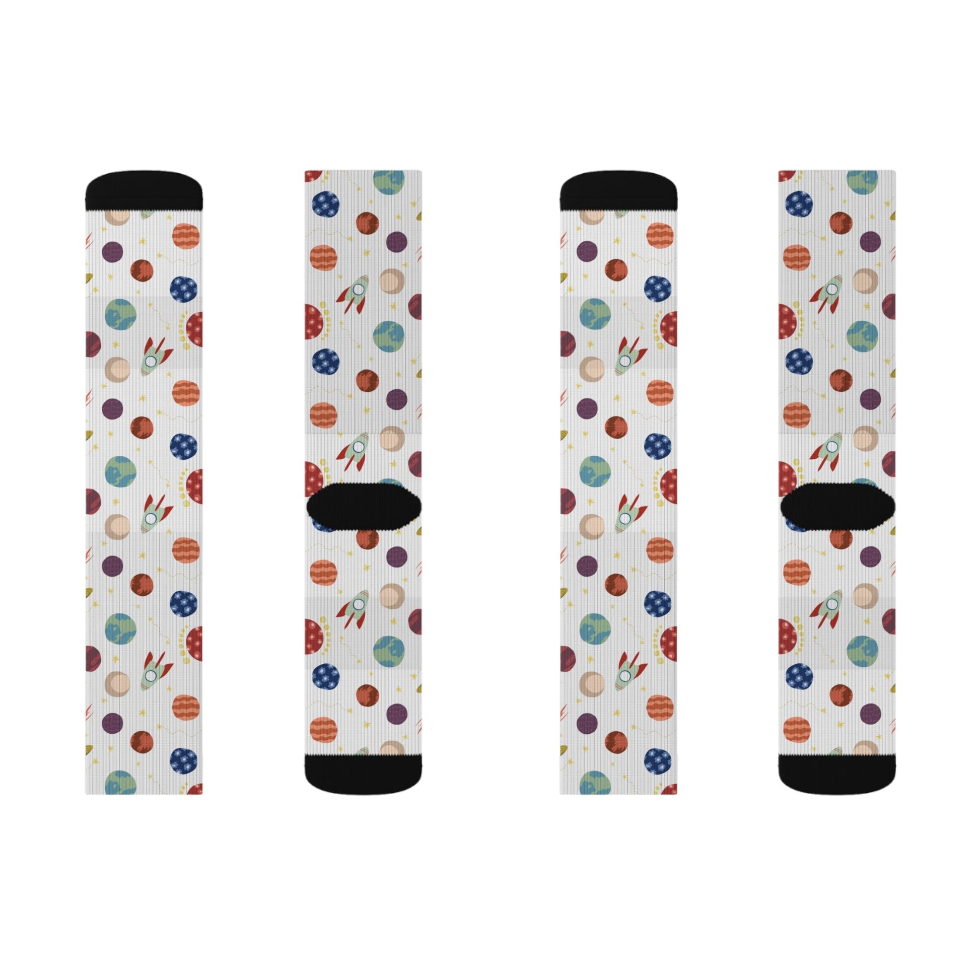 Planet pattern Socks - Sublimation - JennyCool