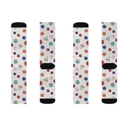 Planet pattern Socks - Sublimation - JennyCool