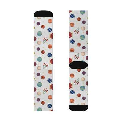 Planet pattern Socks - Sublimation - JennyCool