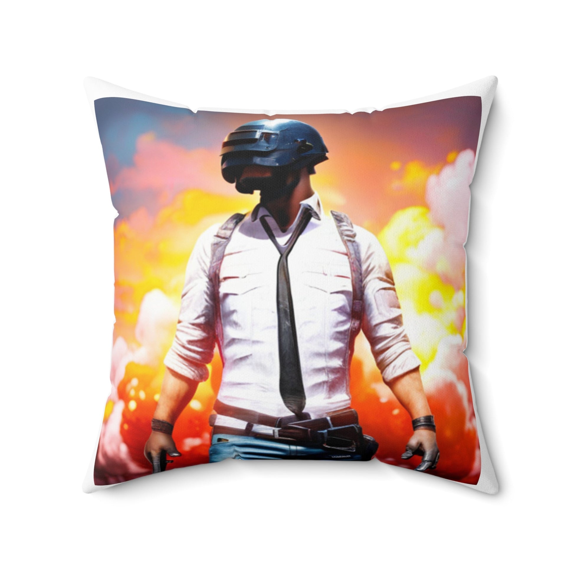PubG Spun Polyester Square Pillow - JennyCool