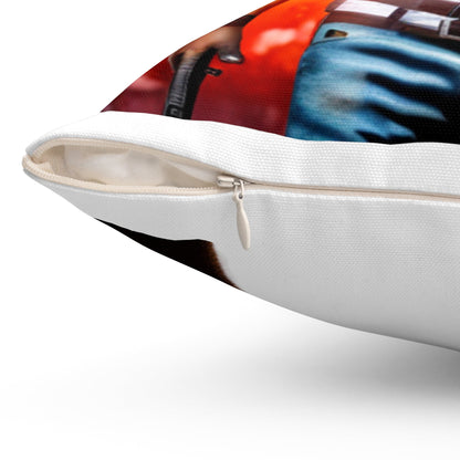 PubG Spun Polyester Square Pillow - JennyCool