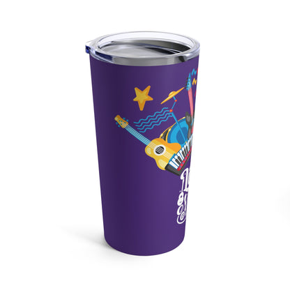 Purple Tumbler for Music Lovers 20oz - JennyCool