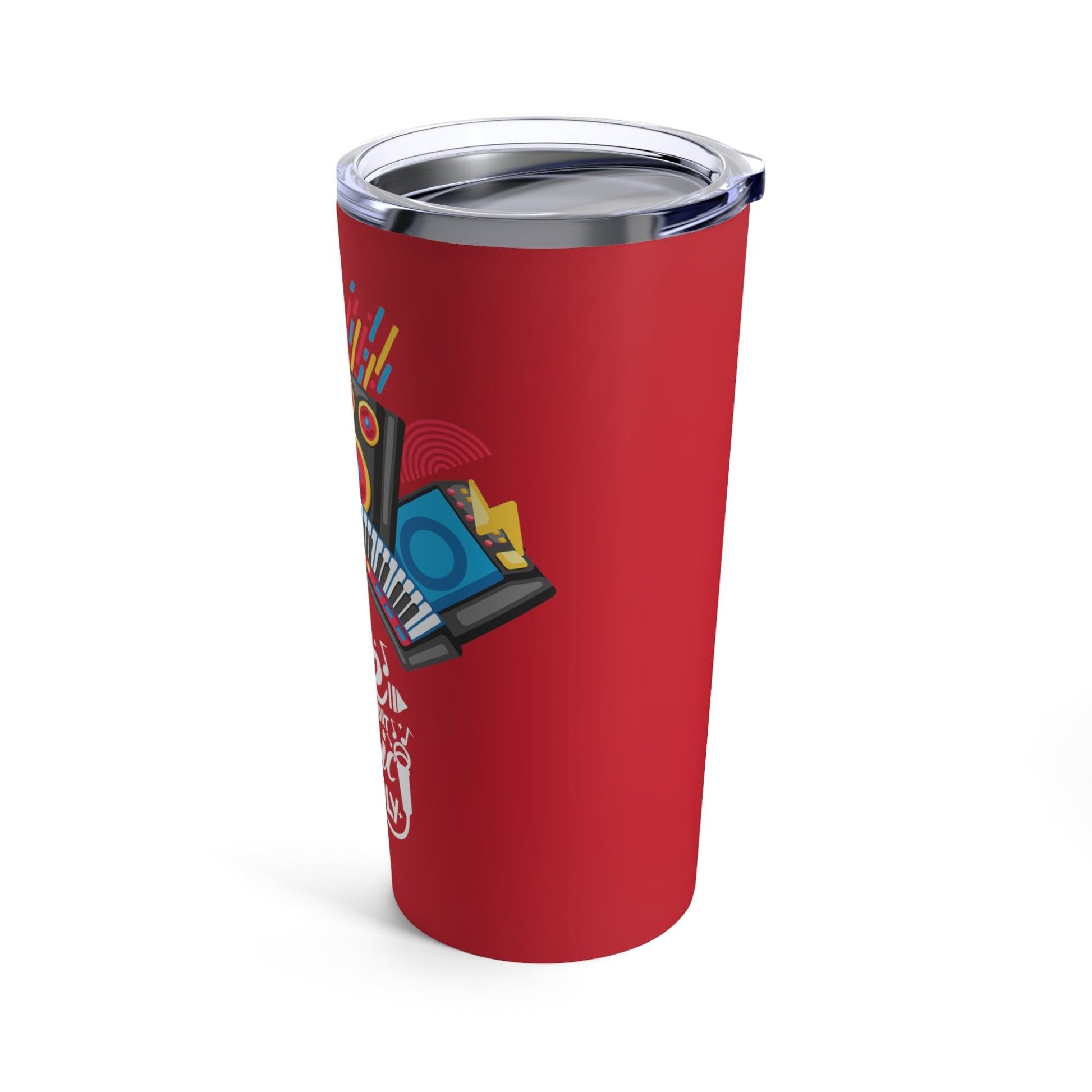 Red Tumbler for Music Lovers 20oz - JennyCool