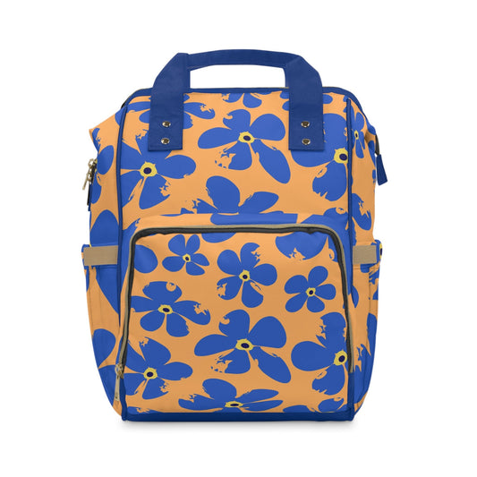 Retro Floral Diaper Backpack – Colorful Baby Diaper Bag for Moms - JennyCool