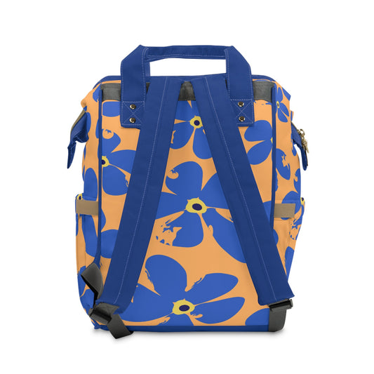 Retro Floral Diaper Backpack – Colorful Baby Diaper Bag for Moms - JennyCool