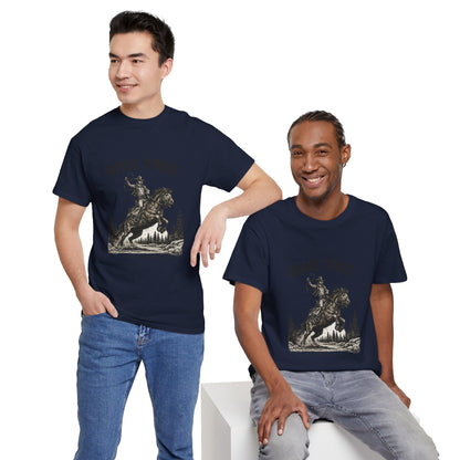 Ride Free Western Horse Graphic T-Shirt – Vintage Cowboy Spirit Tee - JennyCool