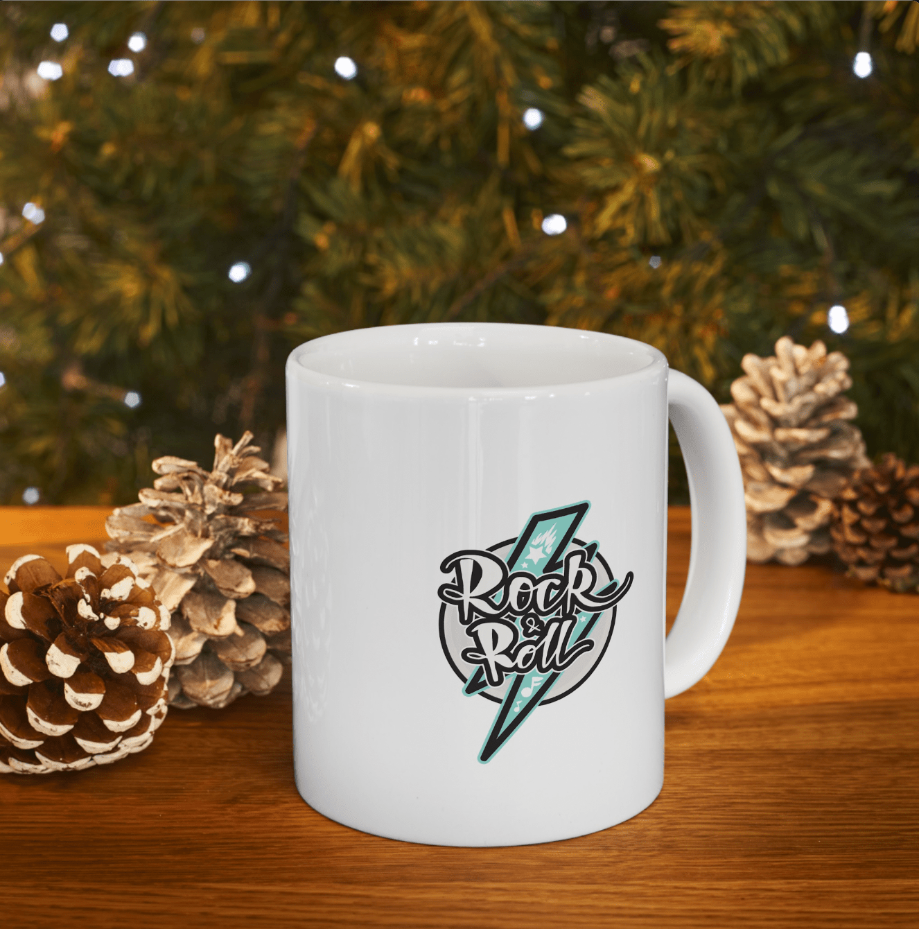 Rock&Roll Ceramic Mug , (11oz, 15oz) - JennyCool