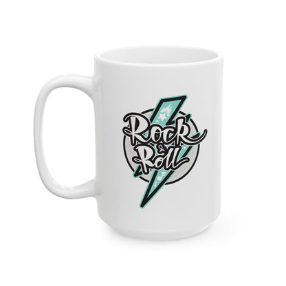 Rock&Roll Ceramic Mug , (11oz, 15oz) - JennyCool