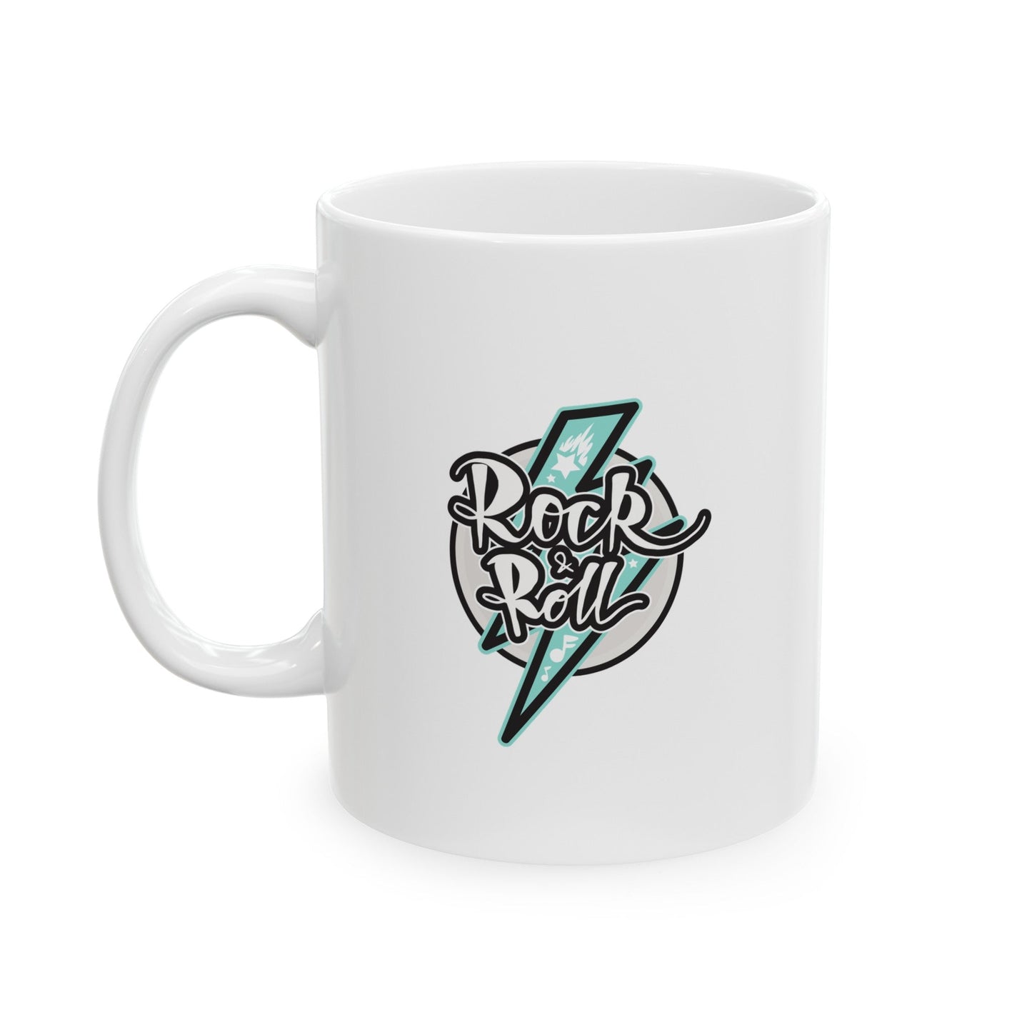 Rock&Roll Ceramic Mug , (11oz, 15oz) - JennyCool