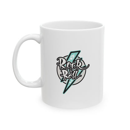 Rock&Roll Ceramic Mug , (11oz, 15oz) - JennyCool