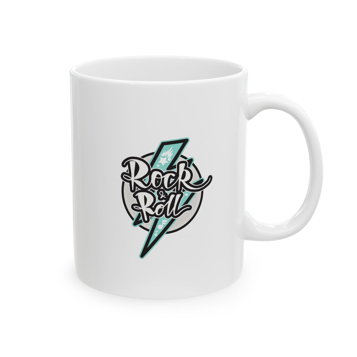 Rock&Roll Ceramic Mug , (11oz, 15oz) - JennyCool