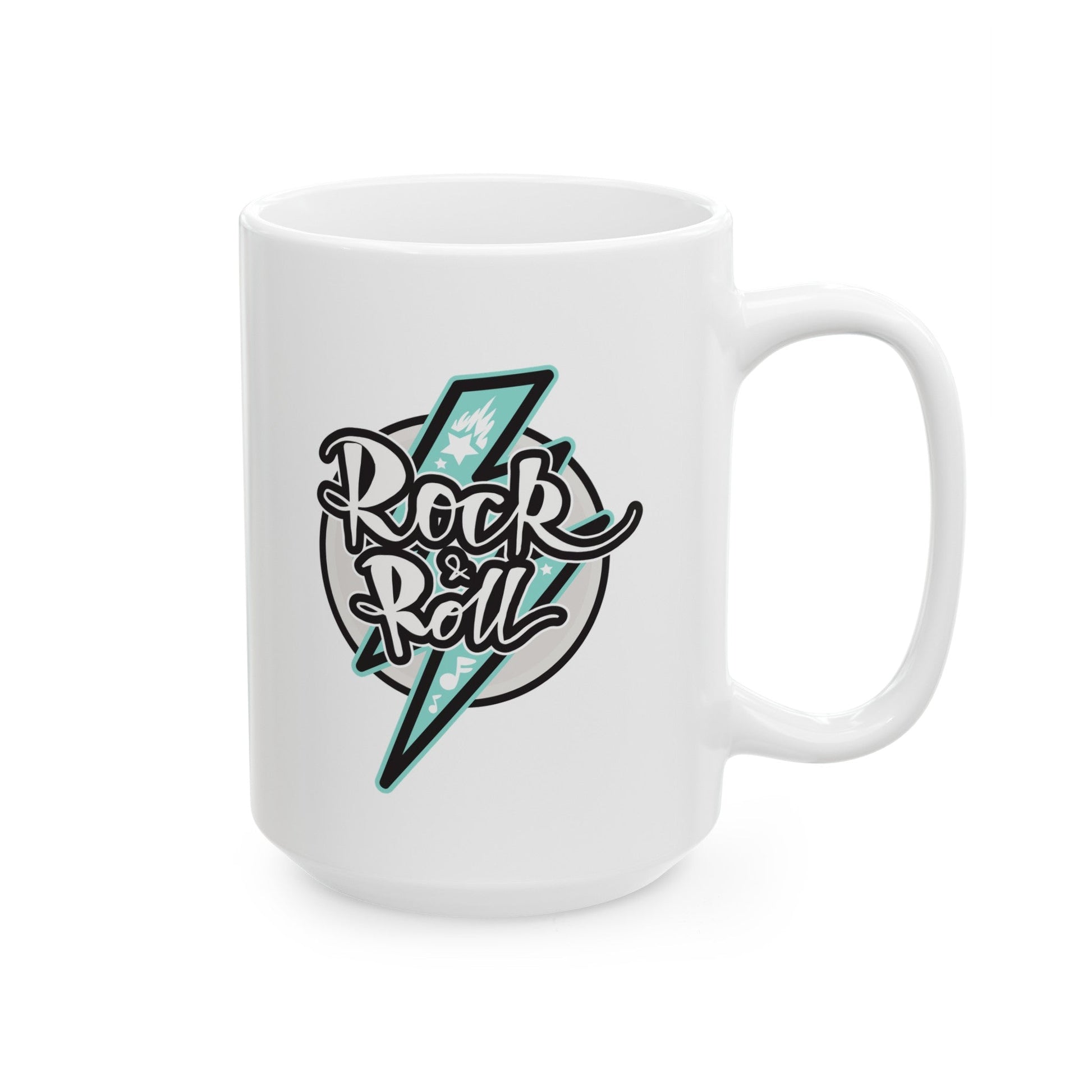 Rock&Roll Ceramic Mug , (11oz, 15oz) - JennyCool