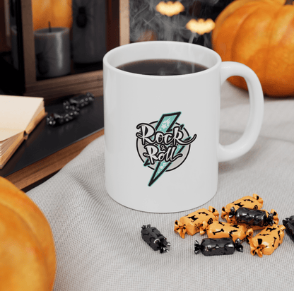 Rock&Roll Ceramic Mug , (11oz, 15oz) - JennyCool