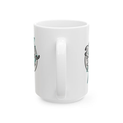 Rock&Roll Ceramic Mug , (11oz, 15oz) - JennyCool