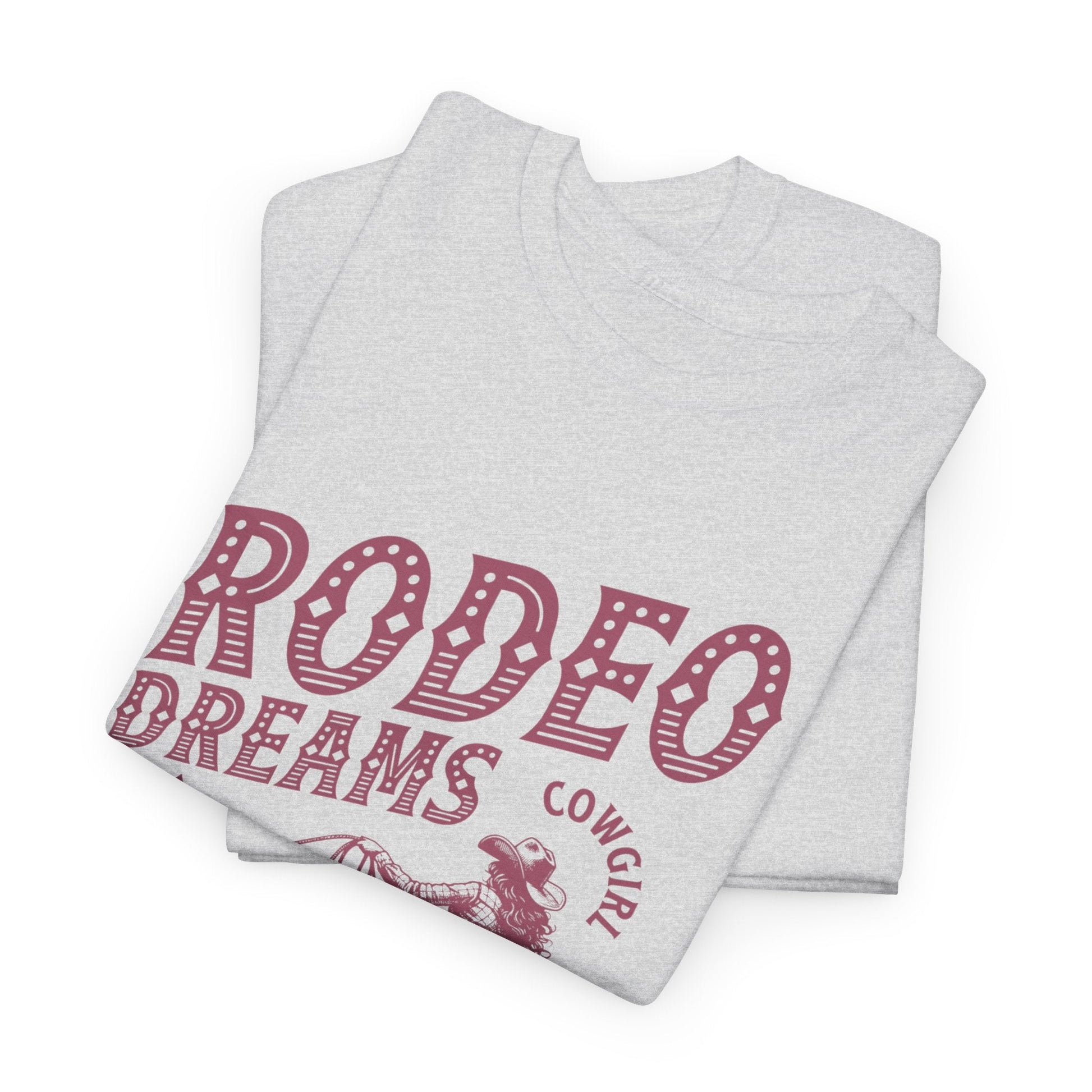 Rodeo Dreams Cowgirl Vintage Western Graphic T-Shirt – Living for the Ride Women's Rodeo Tee - JennyCool