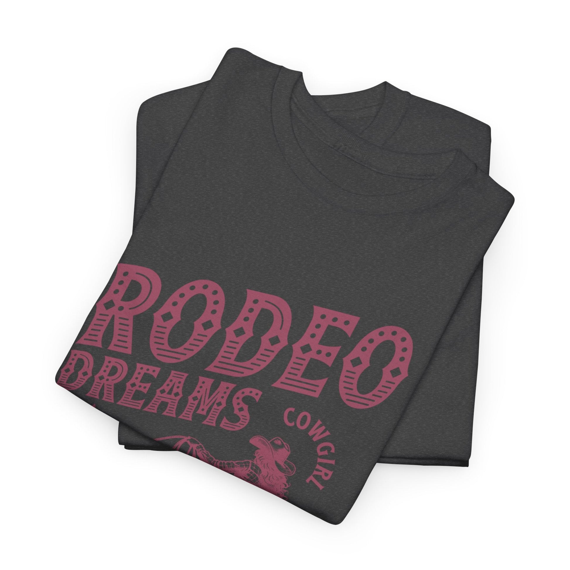 Rodeo Dreams Cowgirl Vintage Western Graphic T-Shirt – Living for the Ride Women's Rodeo Tee - JennyCool