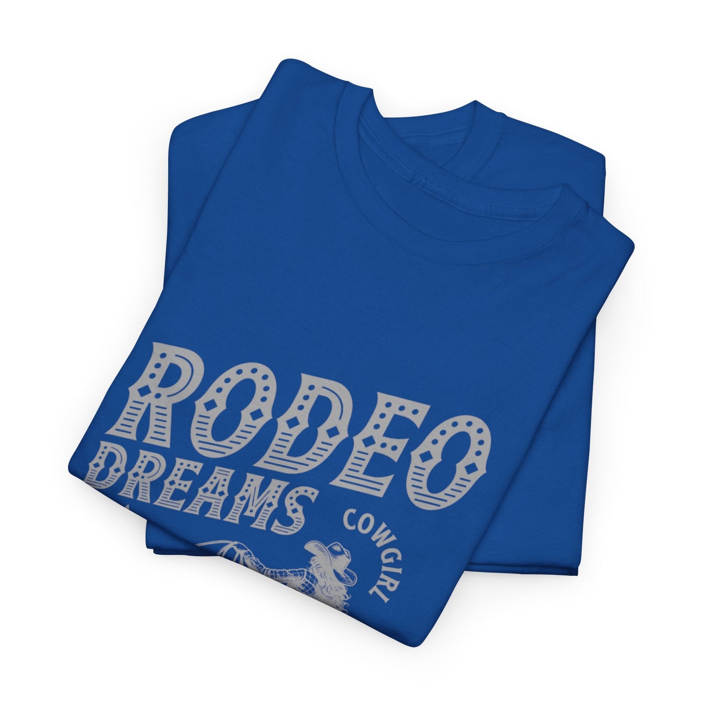 Rodeo Dreams Cowgirl Vintage Western Graphic T-Shirt – Living for the Ride Women's Rodeo Tee - JennyCool