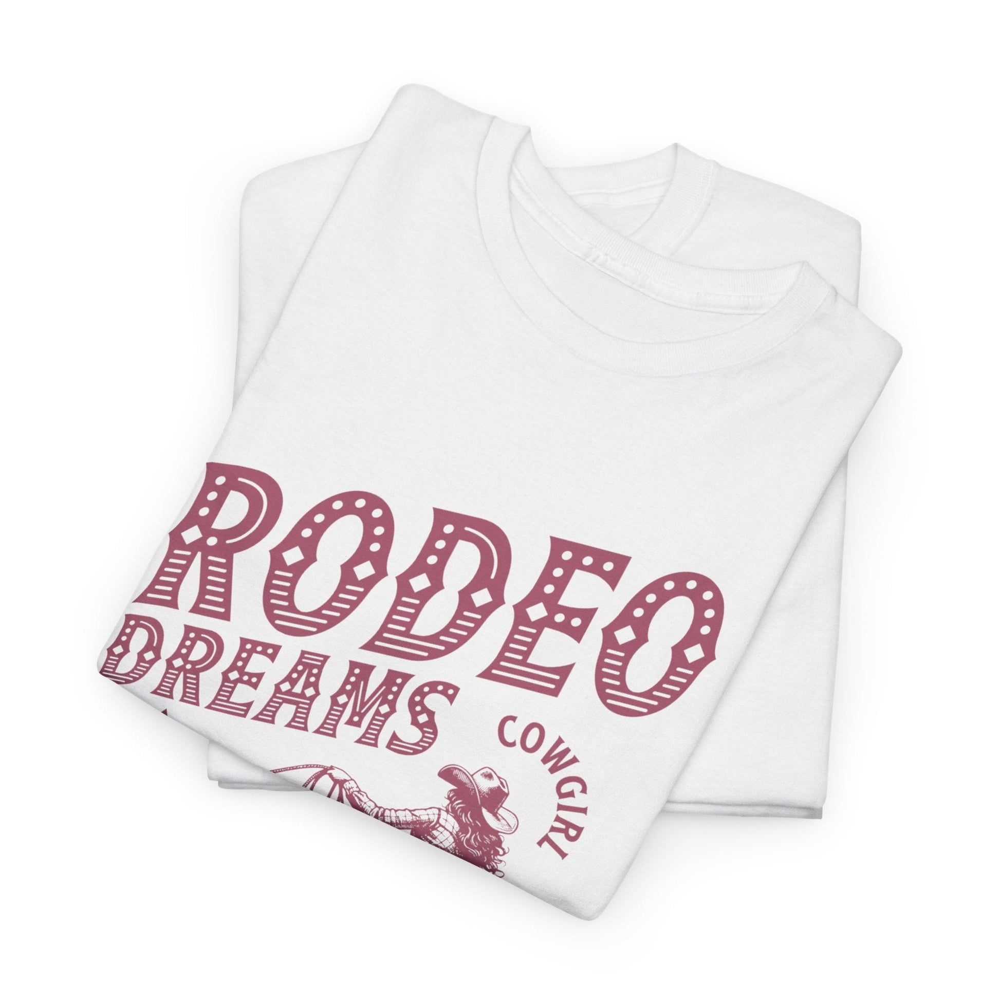 Rodeo Dreams Cowgirl Vintage Western Graphic T-Shirt – Living for the Ride Women's Rodeo Tee - JennyCool