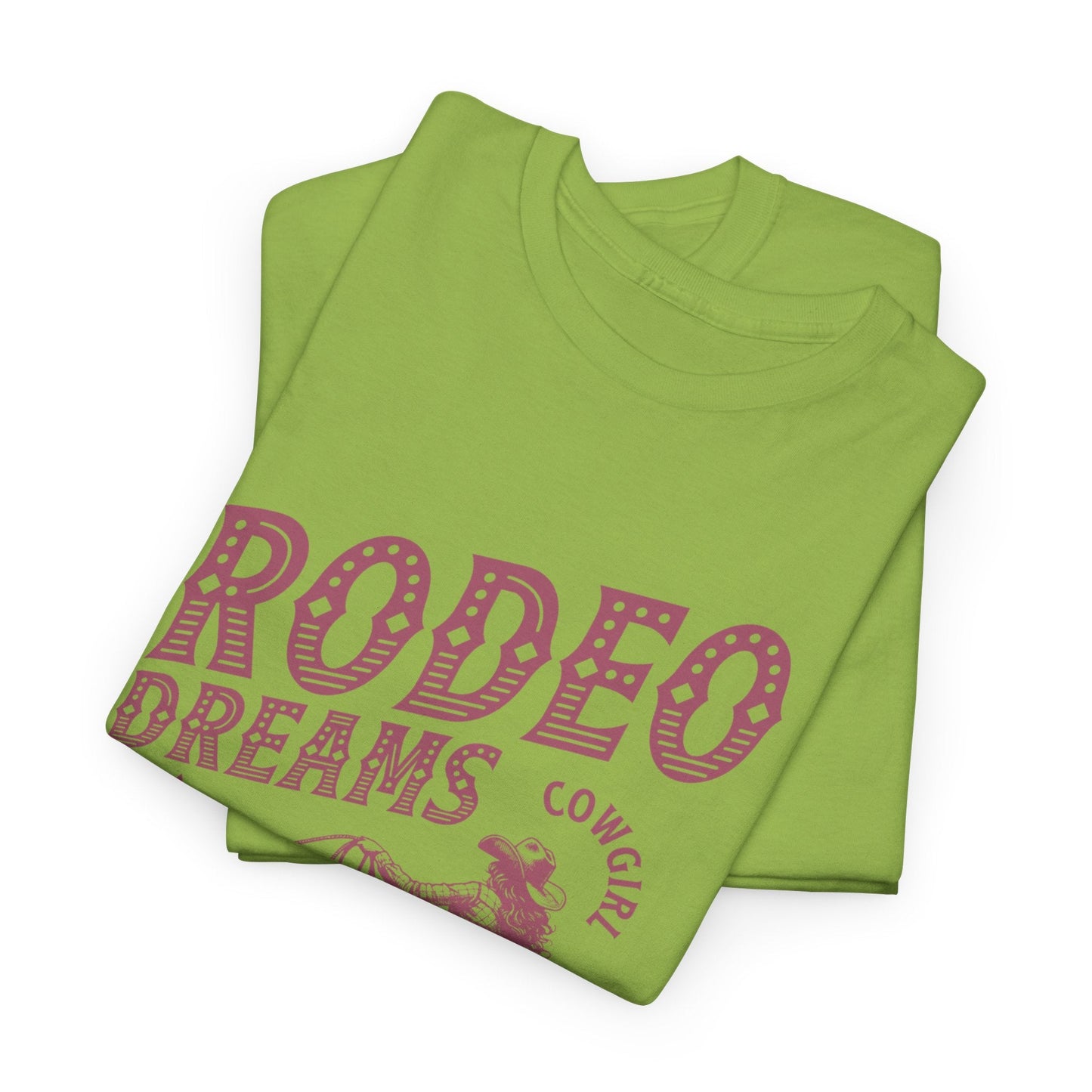 Rodeo Dreams Cowgirl Vintage Western Graphic T-Shirt – Living for the Ride Women's Rodeo Tee - JennyCool