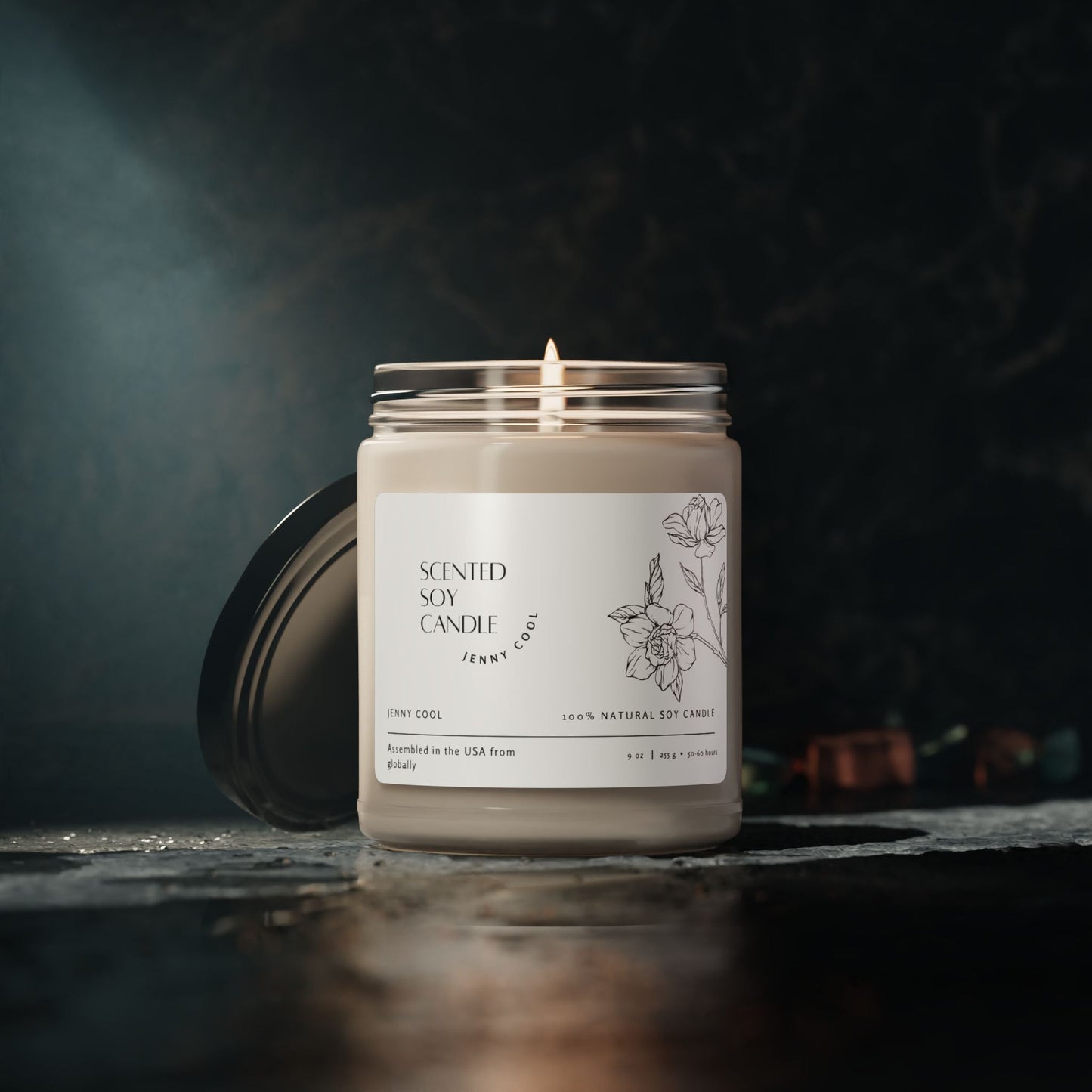 Scented Soy Candle, 9oz - JennyCool
