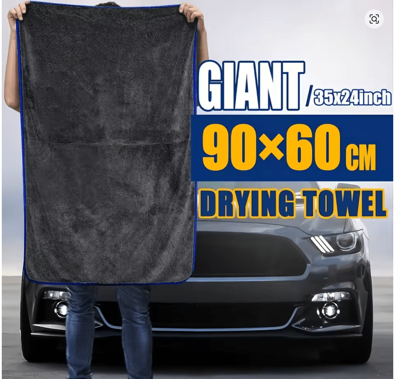 Scratch - Free Car Drying Towel – 600 GSM, No Streaks, No Swirls - JennyCool