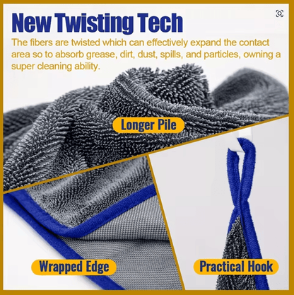 Scratch - Free Car Drying Towel – 600 GSM, No Streaks, No Swirls - JennyCool