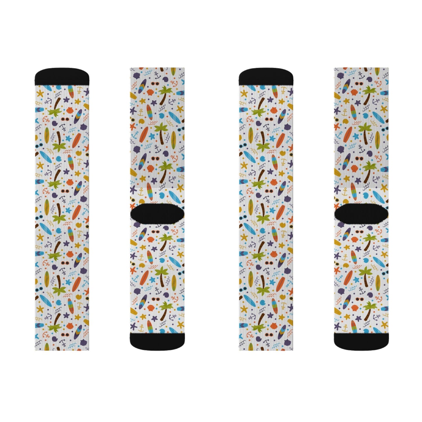 Sea Creatures Socks - Sublimation - JennyCool
