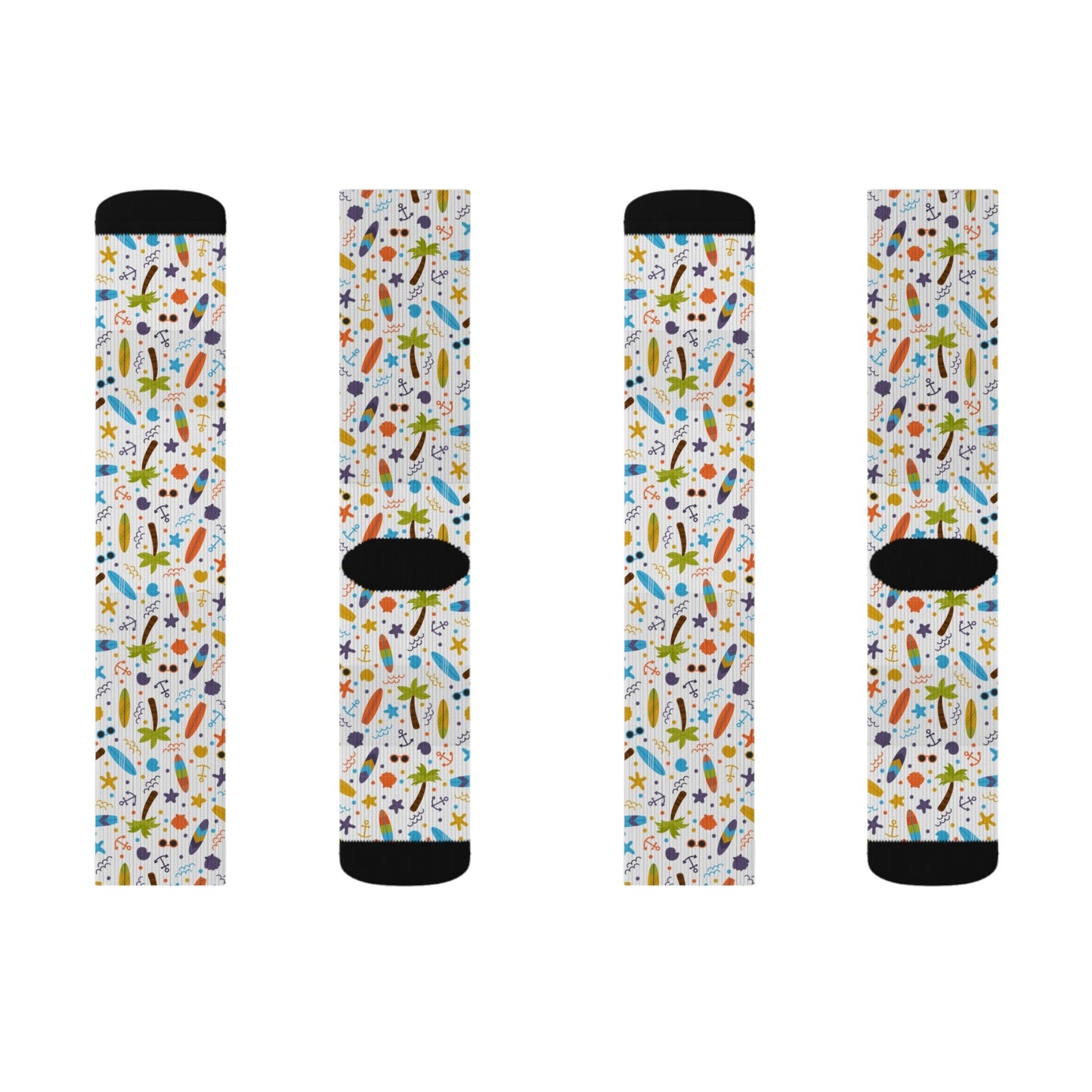 Sea Creatures Socks - Sublimation - JennyCool