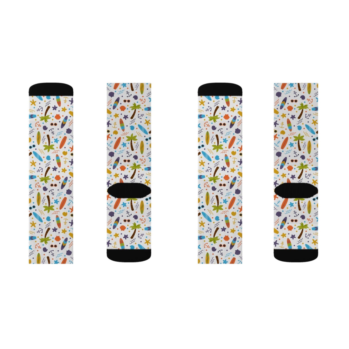 Sea Creatures Socks - Sublimation - JennyCool