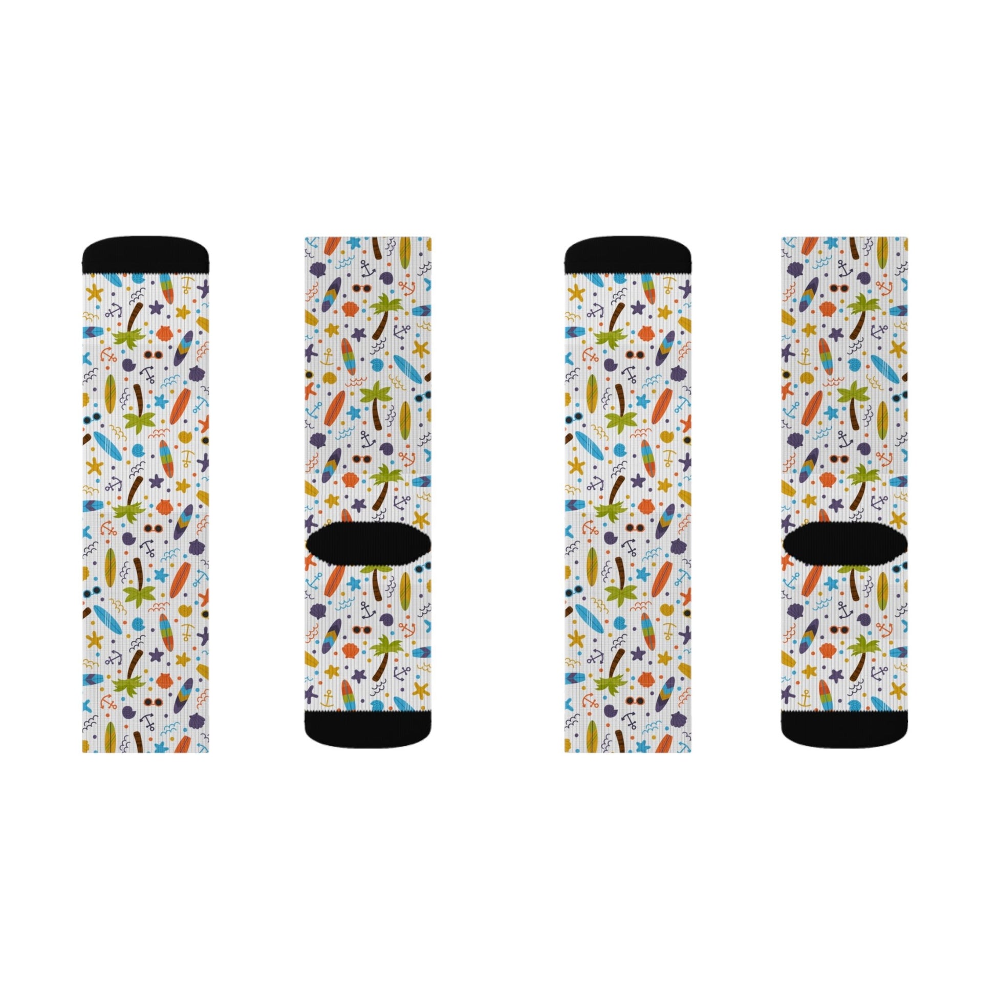 Sea Creatures Socks - Sublimation - JennyCool